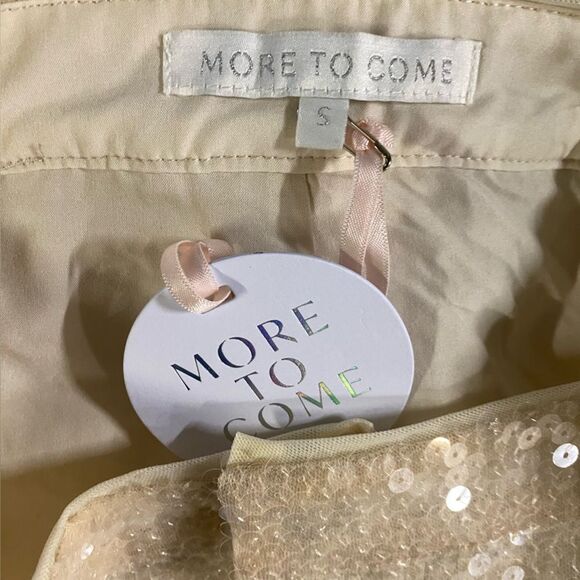 RevolveMore To Come Georgie Pant Ivory White Sequin Wide Leg High Rise - S - Picture 10 of 10